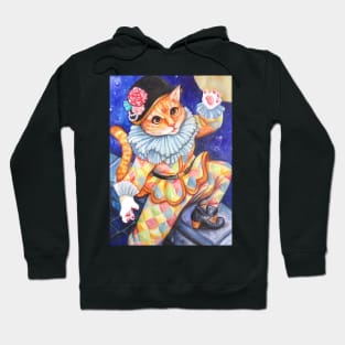 Harlequin Cat Hoodie